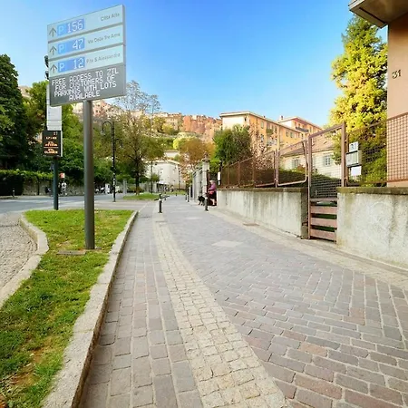 100m Dalla Funicolare Di Citta Alta- 10 Ospiti Lägenhet *